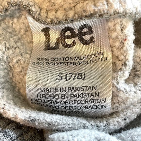 Lee Light Heather Gray Boys Sweatpants. Size Small. - Picture 4 of 4